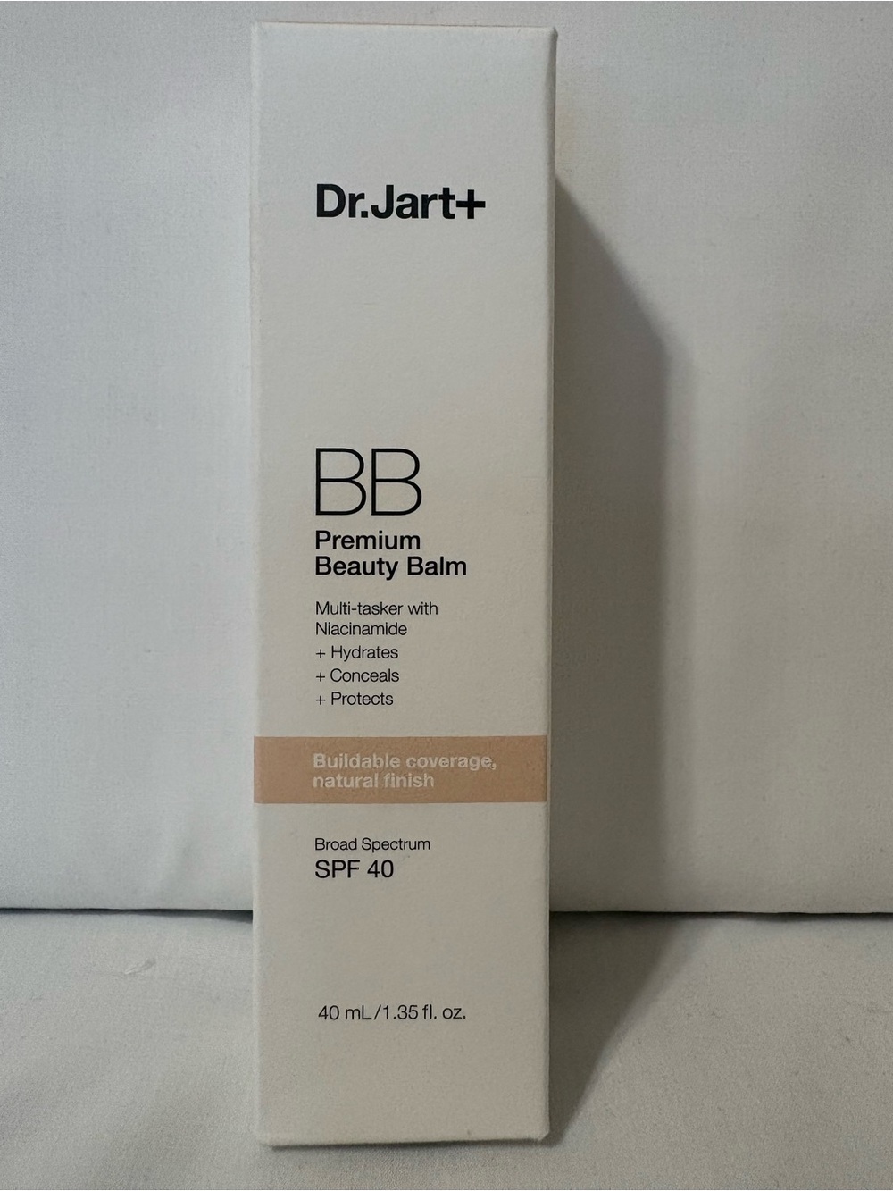 DR JART+ Premium BB Tinted Moisturizer with Niacinamide and SPF 40, Color: Fair